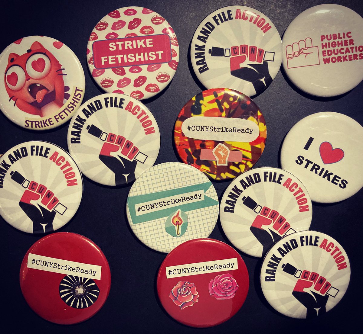 RanknFileAction's tweet photo. We’ve been accused by bad faith union bureaucrats of being strike fetishists. We figured we may as well lean into it. #strikefetishism2021 #CUNYStrikeReady #PSCstrikeready @PHEWnetwork https://t.co/PJ7v2p7Fe7