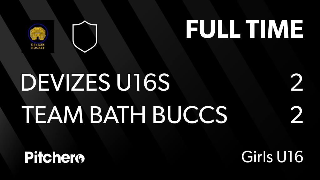 DevizesHC's tweet photo. FULL TIME: Devizes U16s 2 - 2 Team Bath Buccs U16s A
#DEVTEA #Pitchero
https://t.co/uJHEw62A6q https://t.co/gS5si9495j