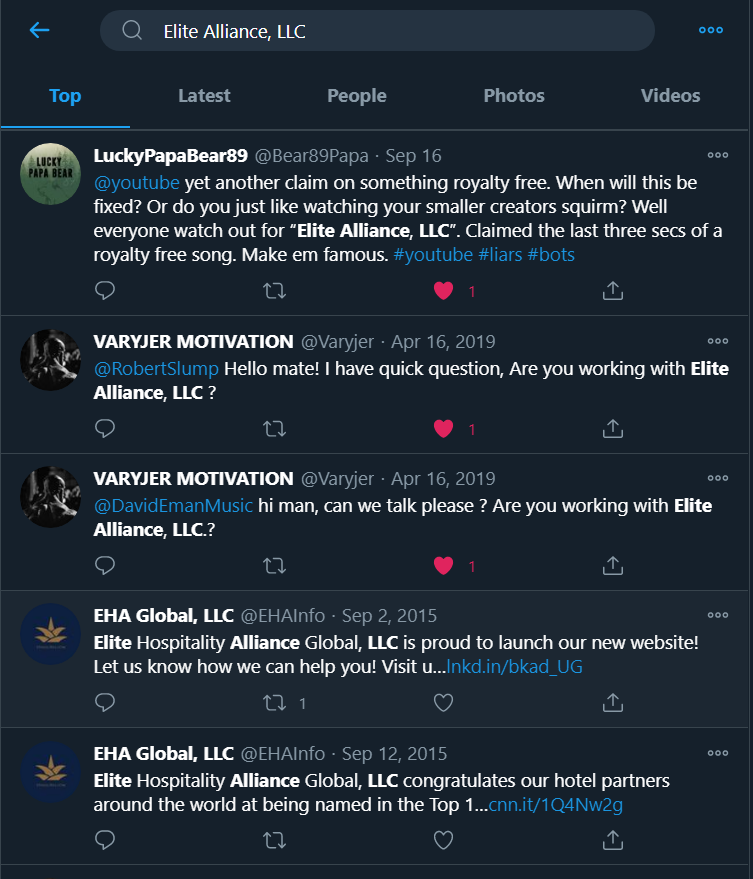 AstroGateSpace's tweet photo. @TeamYouTube Another claim! most likely another #CopyrightAbuser!
Your @YouTube partner are now bots?
#EliteAlliance, LLC rejected my dispute without reading it!
The Music they called "Forgotten World by Sergey Azbel" does not exist!
And there is no way to contact the #Scammer! https://t.co/7fJPhKPfKw