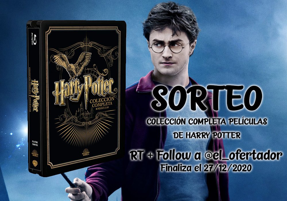 EiProfeta's tweet photo. ¡SORTEAMOS LAS 8 PELÍCULAS DE HARRY POTTER!

Para participar:
-Da RT
-Sigue a @el_ofertador

El sorteo comienza el 20/12/2020 y finaliza el 27/12/2020

¡SORTEO INTERNACIONAL! 🌎 https://t.co/X3b43eYee6