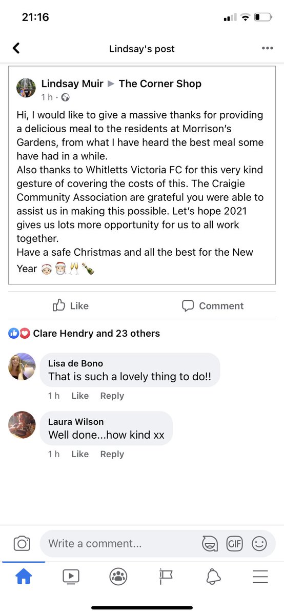 in_vics's tweet photo. On Saturday VICs were delighted to step in and support Craigie Community Association who arranged fish and chips for the residents of Morrison’s Gardens 🐟 🍟
If you live in North Ayr and require support don’t hesitate to contact us👍
#reducesocialisolation
#vicsinthecommunity https://t.co/zLfvaNIHK9