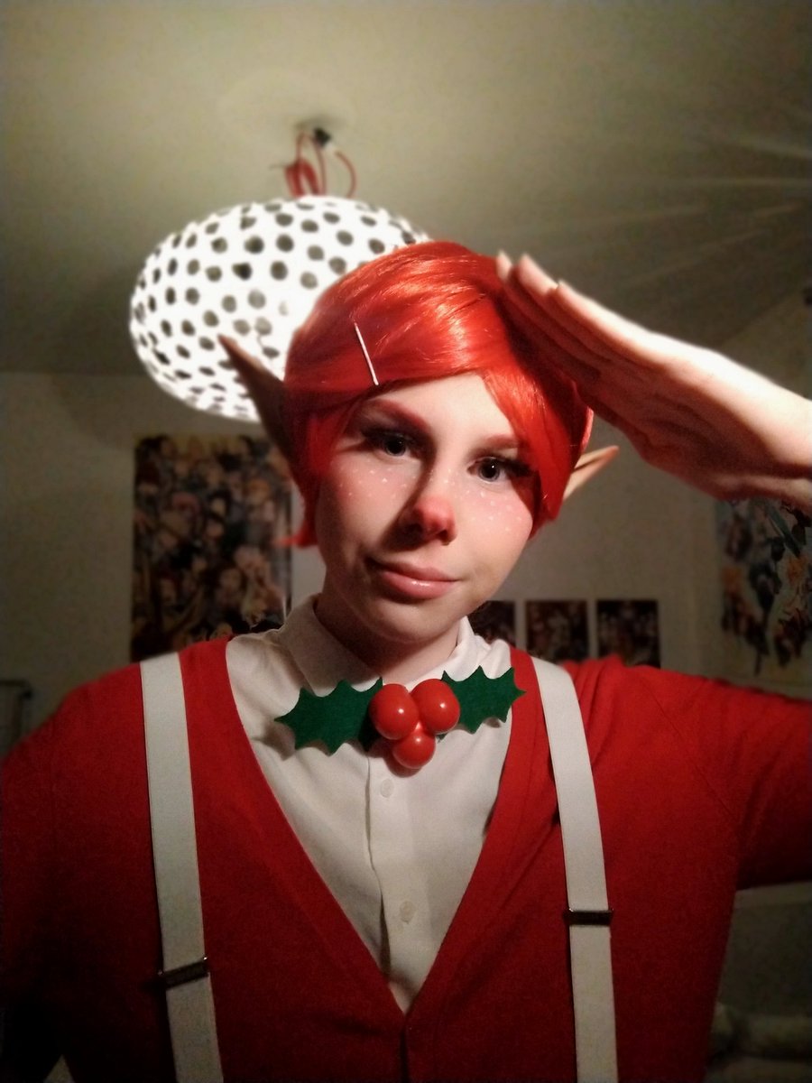 floweercos's tweet photo. Here is my christmas elf oc Pepper :3 hope you like her❤️
#christmasfactory #christmasfactory2020 #christmaself #elf #elfoc #elfcosplay https://t.co/7wZrIHMPRE