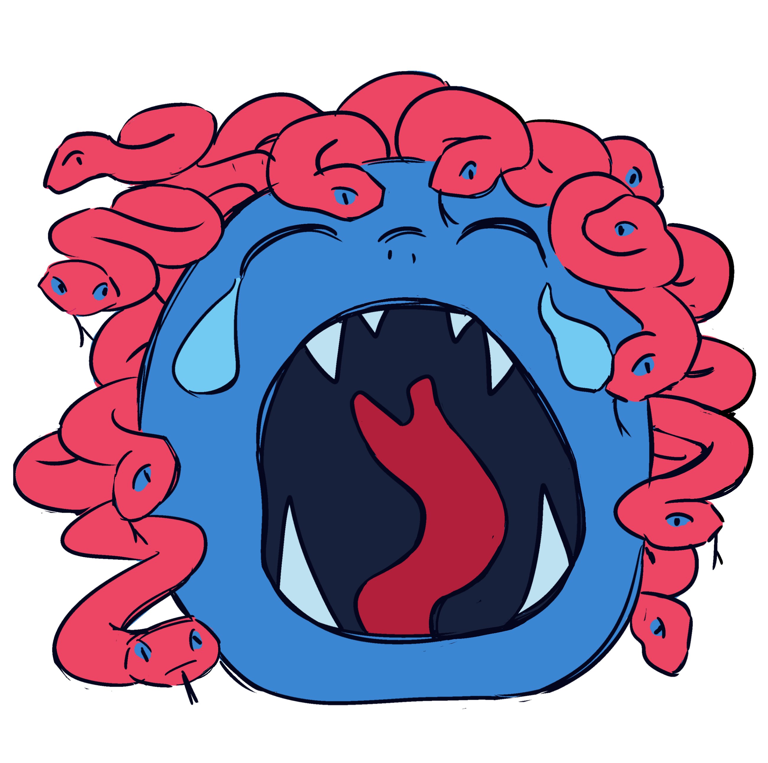 I've been drawing Cursed Emojis recently, here's one I really hate