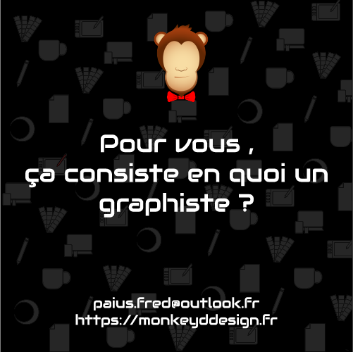 MonkeyDdesign's tweet photo. c'est quoi un #graphiste ? 
Faire un #logo ? pff, en 5 min sur Canva et c'est bon, je vais pas payer. 
Un logo n'est pas seulement une #image. C'est une représentation graphique et émotionnelle de votre #entreprise😃

#freelancetoulouse #graphiste #toulouse #graphistetoulouse https://t.co/4T34rqNaoL
