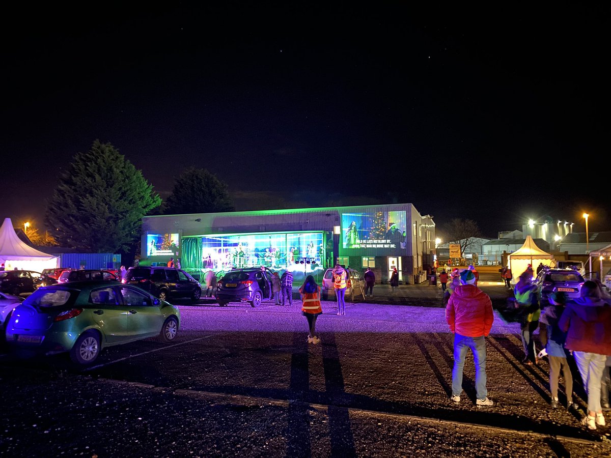 HopeWymondham's tweet photo. Great afternoon and evening at Carol’s in the Car Park, thanks to all who came and everyone that worked so hard on set up, worship, stewarding and refreshments #CarolService #Wymondham https://t.co/M0lR0s5lYW