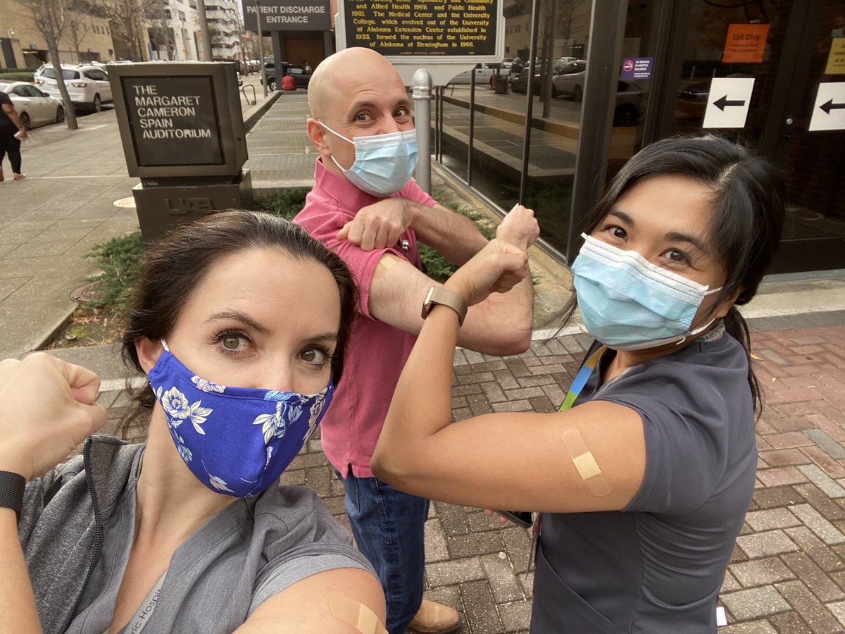 Thanks ⁦<a href="/uabmedicine/">UAB Medicine</a>⁩ for an incredibly organized #CovidVaccination process. #ThisIsOurShot ⁦@NicholeSamuy⁩ ⁦<a href="/icilacS/">Paul Scalici</a>⁩ ⁦<a href="/ErinShaughness4/">Erin Shaughnessy</a>⁩