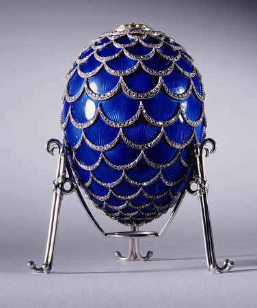 The Pine Cone egg is a jewelled enameled Easter egg made under the supervision of Peter Carl Fabergé in 1900. The egg was made for Alexander Kelch, who presented it to his wife, Barbara Kelch-Bazanova.