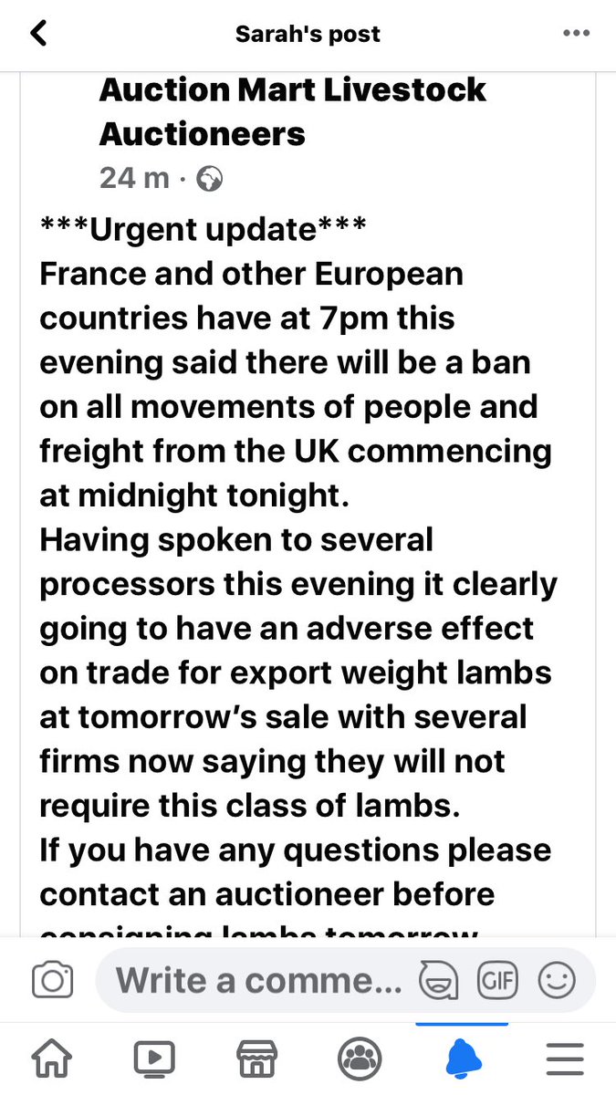 rattycastle's tweet image. #sheepfarmers be warned #ukban from Europe  on travel👀   Ferries included    From midnight