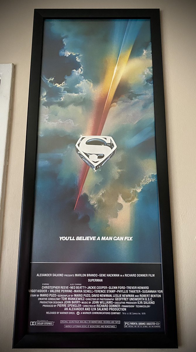 Framed some original Bob Peak posters. Movie poster art, there is no comparison. #StarTrek #Superman #70s #Insert #HalfSheet #MoviePosters #70s