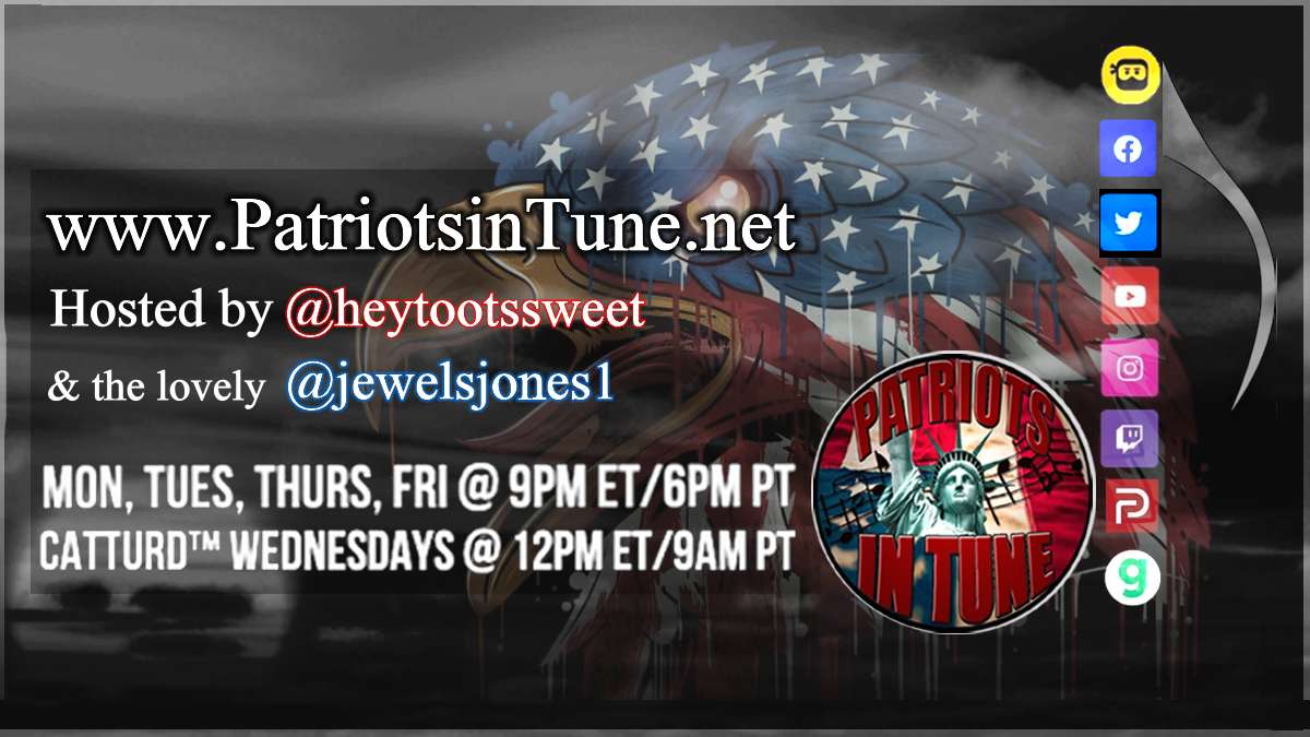LegacyNode's tweet image. PatriotsinTune.net
@PatriotsInTune  @heytootssweet  @JewelsJones1
