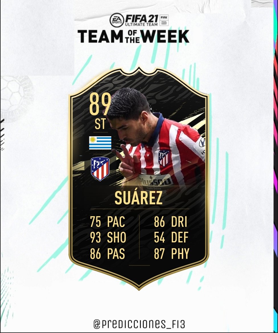 - PRIMEROS CANDIDATOS AL #TOTW -

-Robert Lewandoski ⚽️⚽️ 🇵🇱🤖
-Yerry Mina ⚽️ 🇨🇴🧱
-Jordi Alba ⚽️ 🇪🇸🔥
-Luis Suárez ⚽️⚽️ 🇺🇾🔫

¿Que otro jugador crees que puede estar en el TOTW? Te leo ⬇️

RT 🔄 y LIKE♥️ se agradecen!