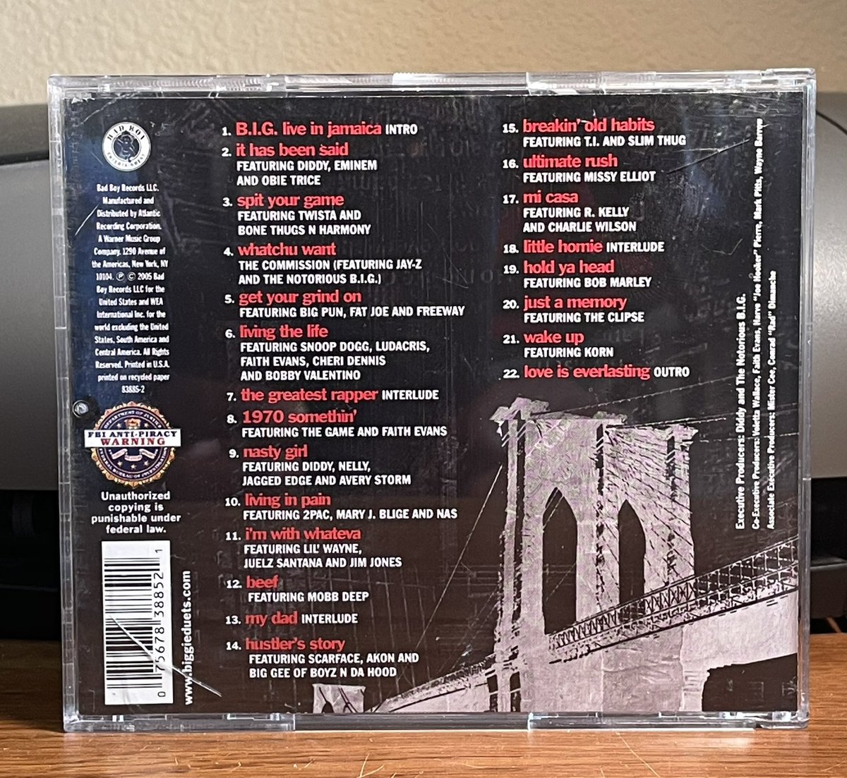 HipHopandGames's tweet photo. On this day in 2005, The Notorious B.I.G.’s 2nd and final posthumous album Duets The Final Chapter was released. The album is ok but not as solid as the Born Again album. What’s your favorite track? #TheNotoriousBIG #DuetsTheFinalChapter #RIPBiggie 👑🙏🏾🎤🕊 https://t.co/WljjSJPqXe