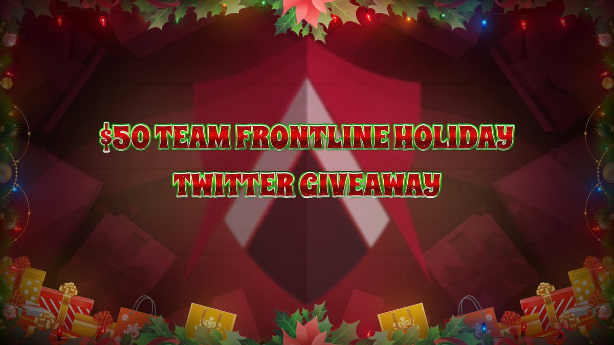 TeamFrontlineGG's tweet photo. For a community that's given so much, we want to give back to you. ♥️

Just in time for the holidays, we're going to do a $50 giveaway! 🎁

Rules:
1. Follow us 
2. Retweet this
3. That's it!

Winner to be announced DEC 25th! PayPal/Venmo will be used to send the winner's gift. https://t.co/eHFFMROfaO