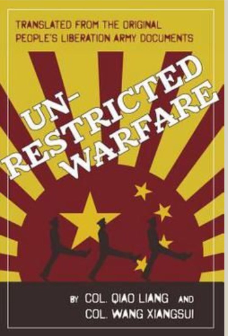 2 senior PLA officers conducted an extensive study and released it under the title “Unrestricted Warfare” in February 1999 that explored the problem in detail.