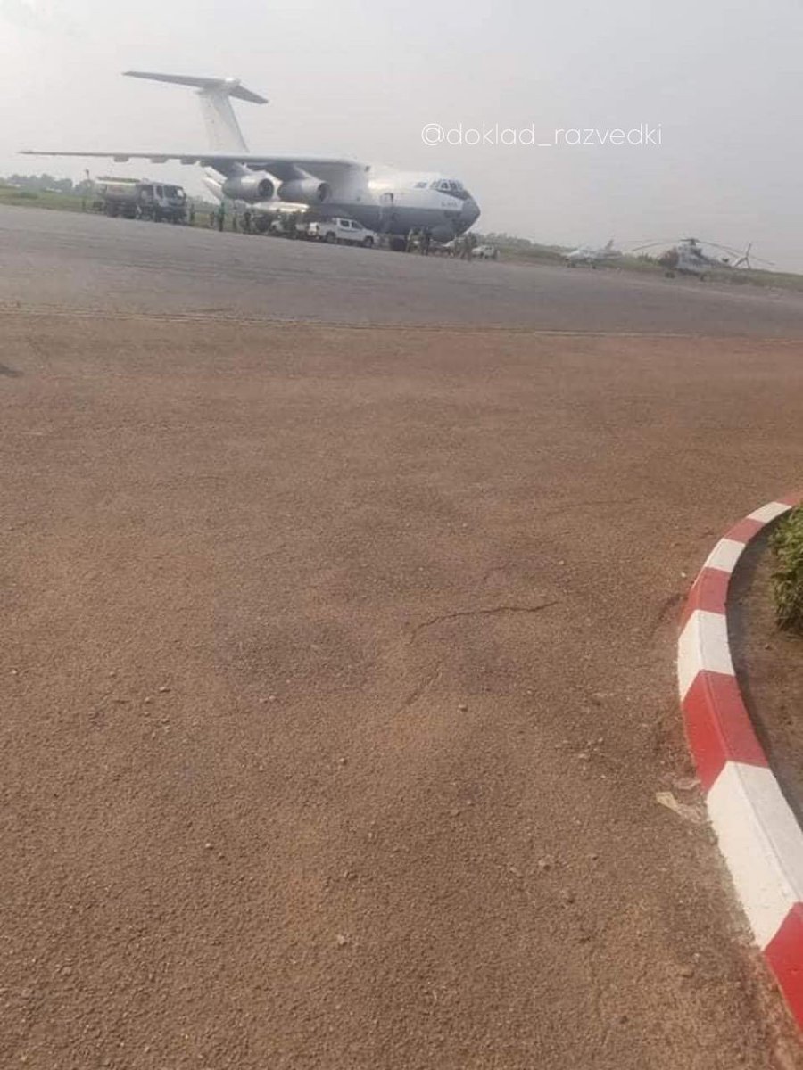 2 Il-76TD and an Il-76MD military transport aircraft reportedly arrived in the Central African Republic’s Bangui M’Poko airport this week. 30/ https://t.me/doklad_razvedki/5163 https://t.me/doklad_razvedki/5165