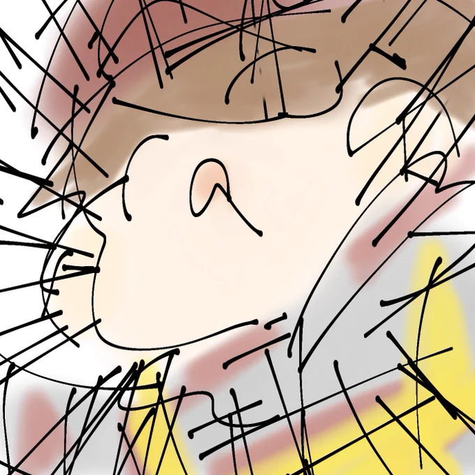 #指で描いたイラストを載せるといい事があるかもしれないし無いかもしれないあったらいいな(願望) 