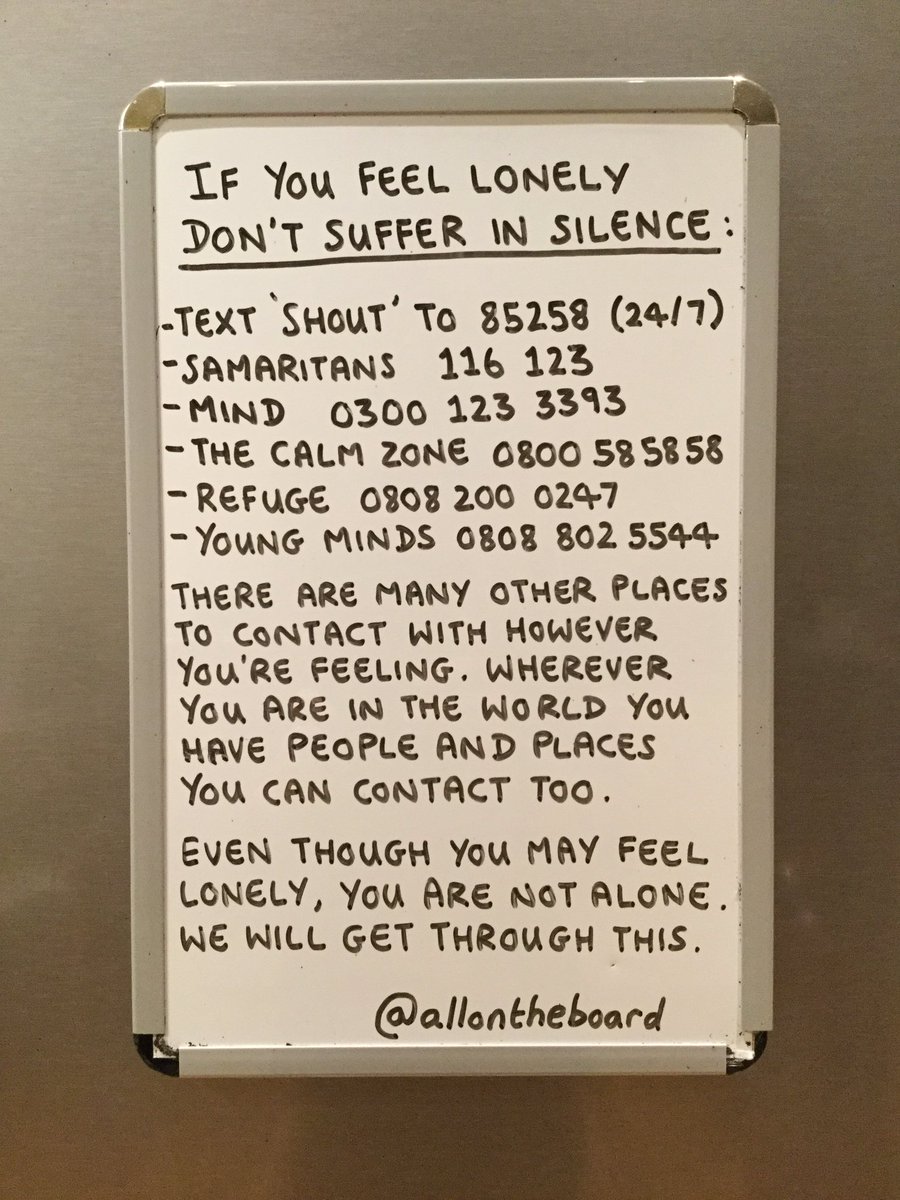 Christmas will be tough this year for millions of people, but we will get through it together. However lonely you feel, YOU are not alone.  Please let’s be kind to one another and help each other.
Could people suggest other organisations too.

Love Ian and Jeremy <a href="/allontheboard/">All On The Board</a>