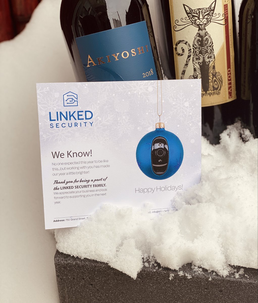 Linked_Security's tweet image. A small gift of appreciation to our clients
😊🍷

Thank you for being a part of the Linked Security 
family. We appreciate your business and look forward 
to supporting you in the next year.

Happy Holidays! 🎉🎉🎉

#linkedsecurity #Holidays2020 #grateful