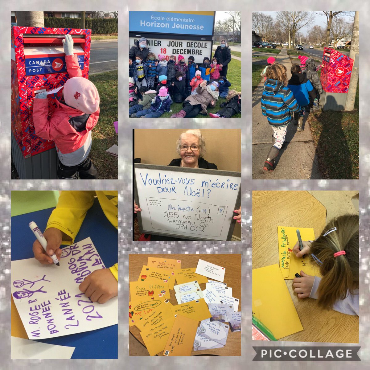 Without hesitation kiddos wrote cards to show love to elder home residents, walked to the mailbox to send them on time for the festive season. Talk about authentic learning #Kindergarten #KindnessMatters