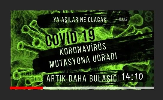 Koronavirüs mutasyon geçitdi. Artık çok daha bulaşıcı. Uçuşlar durdu. Ya AŞILAR ne olacak. Videoyu izleyip abone olursanız sevinirim. #koronavirus
#koronatuerkiye #mutasyon #coronavirus youtu.be/IOBqQd1ZZNU