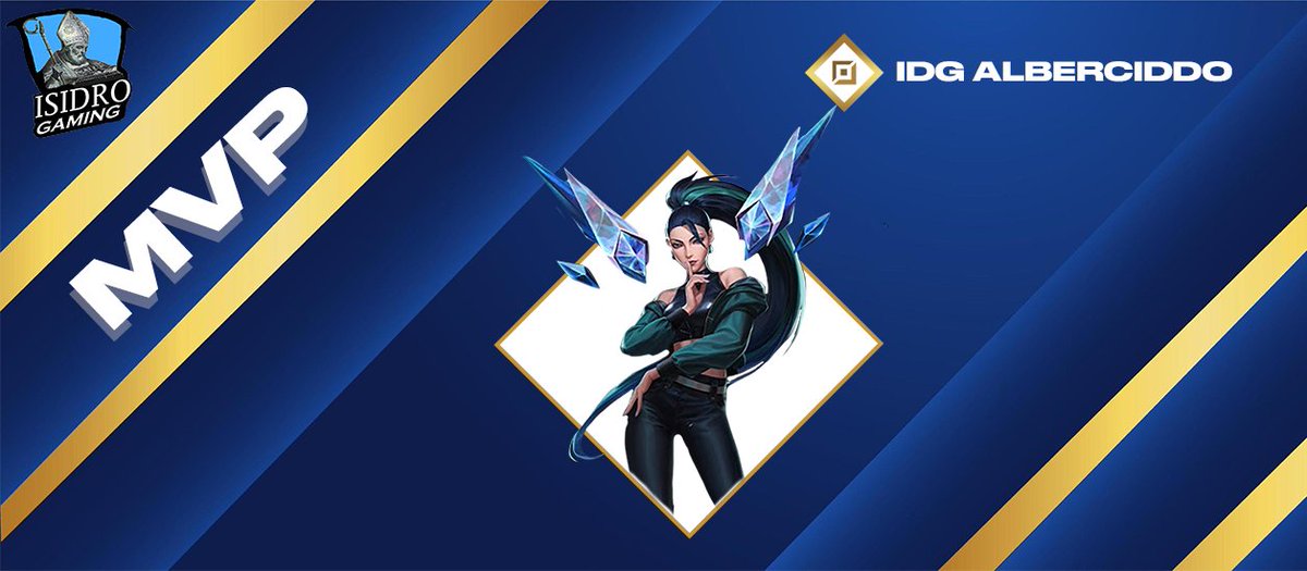 GamingIsidro's tweet photo. Nuestro tirador, el DPS hecho jugador de League of Legends, el sucesor de @RekklesLoL ha sido el MVP de la ronda 4 y las semis del Torneo de Cuarentena! #GoIsidro💙🖤 @Zripht @SraCr0queta @MendiorozDiaz https://t.co/ehbQHtvn9Z