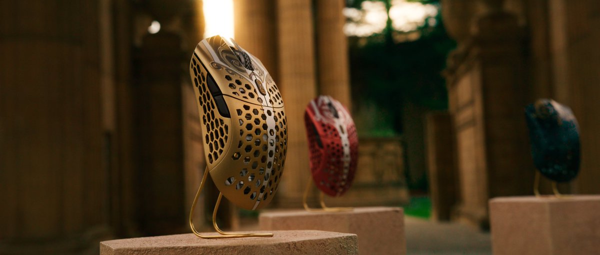 finalmouse's tweet image. INTRODUCING:

🔥THE LEGENDARY MICE OF THE GODS🔥

🦁37 Grams &amp;amp; Next generation wireless

🦁The Starlight-12 Chassis composed of Magnesium Alloy, the lightest Structural Metal on Earth

🦁Latency Speeds faster than any wired/wireless mouse in existence

🦁2 Months of battery life