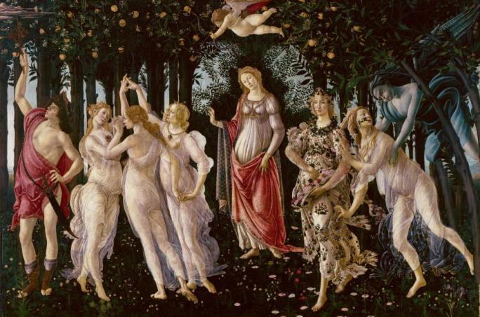 1. The artist. Most people know  #Botticelli's large mythological works, painted in the 1480s in Florence & famously housed in the magisterial  @UffiziGalleries. Only ~12 of his portraits survive today. This work is 1 of 3 housed in a private collection, rather than a museum.2/