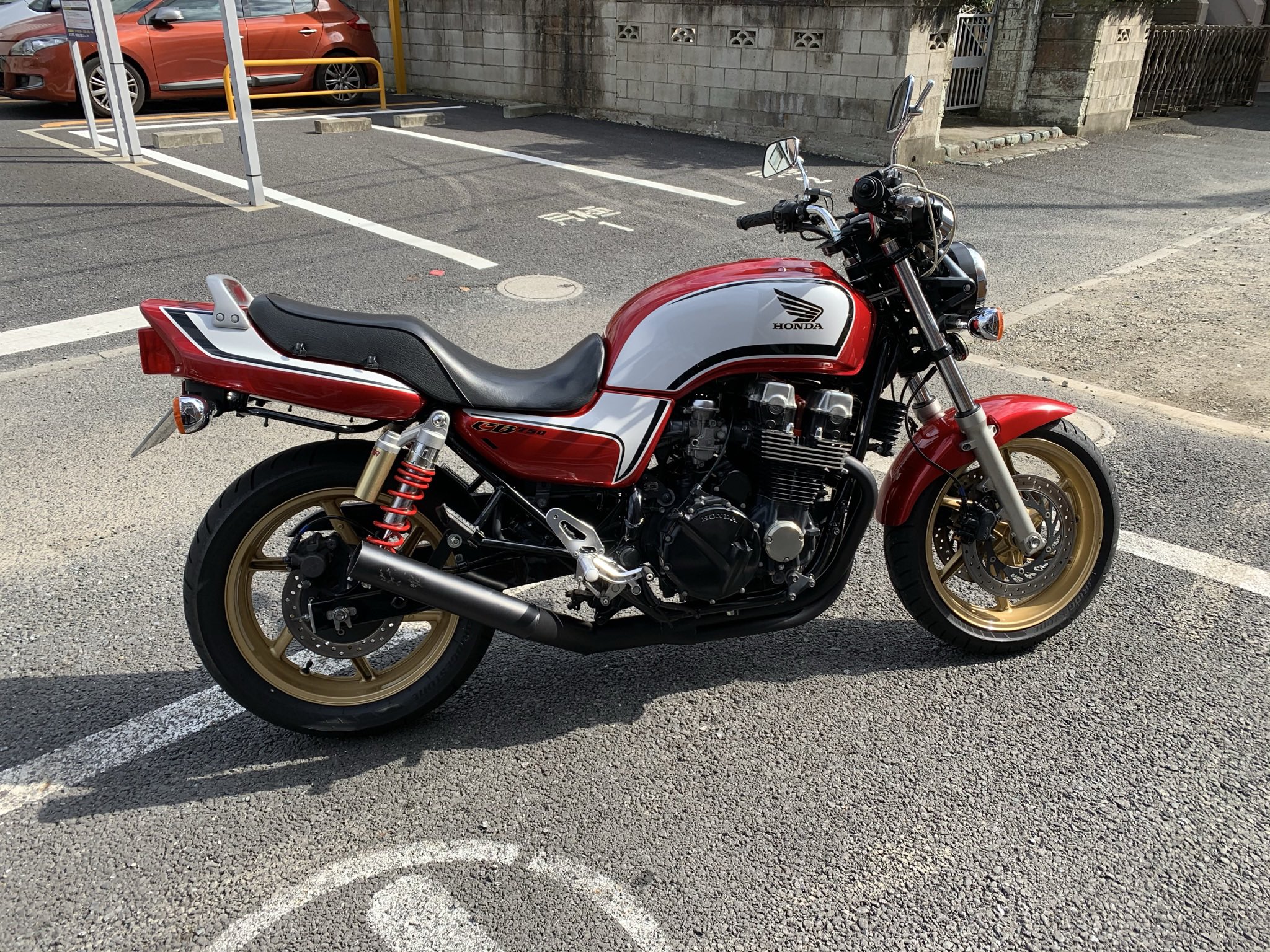 CB750 RC42 集合管　フルエキ　社外マフラー