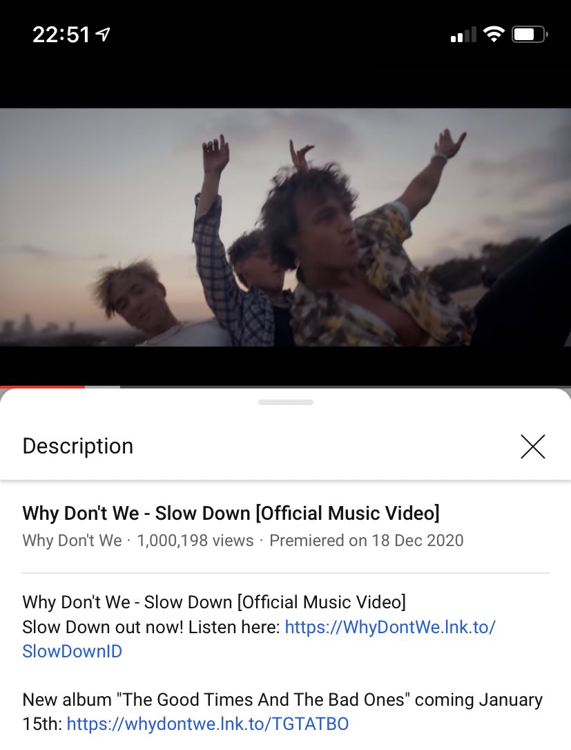 leclersferrari's tweet image. AYYYY 1 MIL IN LIKE 3 DAYS :)) DESERVED ASF🤍 #SlowDownVideoParty @whydontwemusic