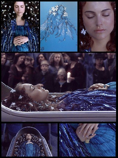 navy blue quinceanera dresses Padme Amidala Women Blue Dress Cosplay Costume Outfits Halloween Carni –  TrendsinCosplay main image 1