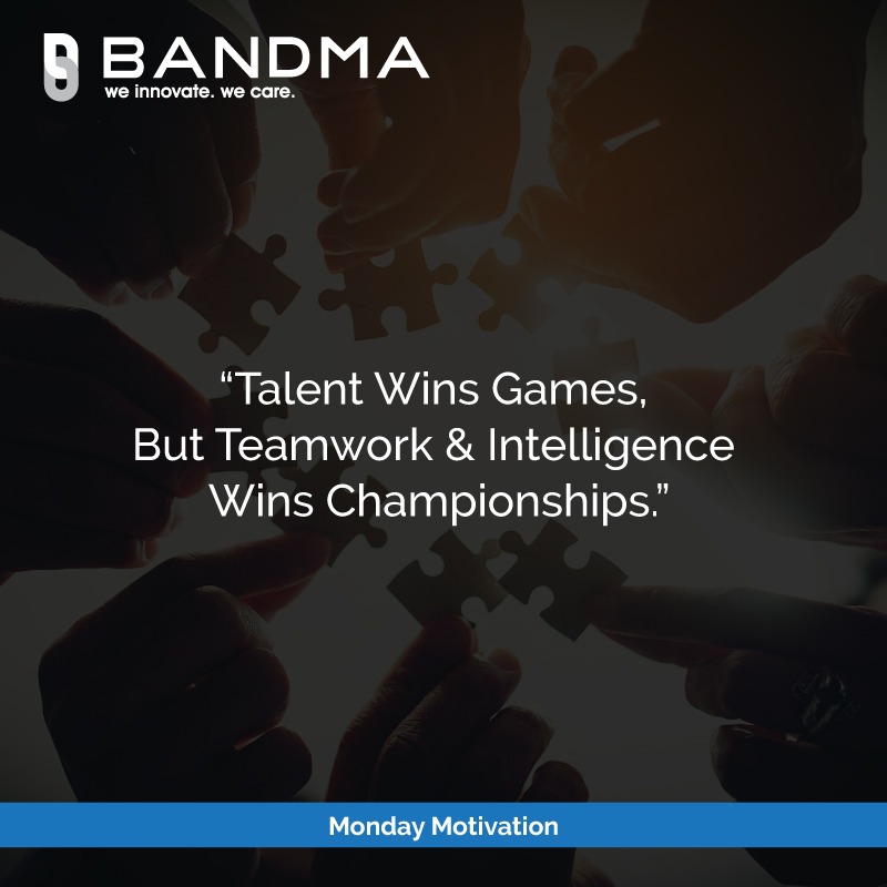 bandma_india's tweet photo. #Mondaymotivation
"Talent Wins Games, But Teamwork & Intelligence Wins Championships. "
@bandma_india
#ingenuityatwork #technologists #automatic #mini #stretch #packaging #packagingmachine #technopack #packagingsolutions #shrinkwrapping #tunnel #automaticpackagingmachines https://t.co/MHk0a9ioGH