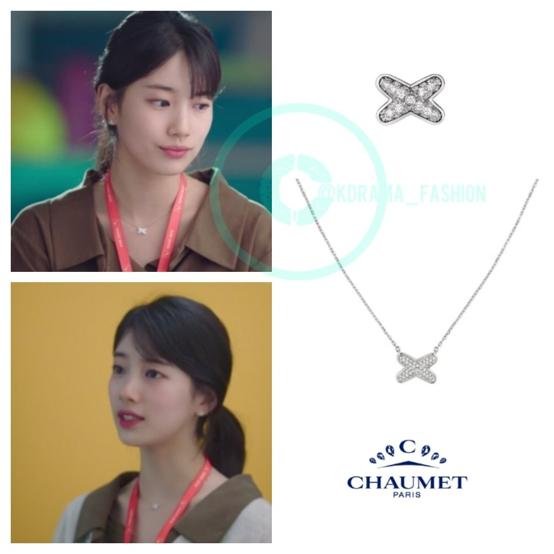 Suzy wore CHAUMET Jeux de Liens Earrings and Jeux de Liens Pendant Necklace in Start-Up Episode 15. #suzy #baesuzy #수지 #배수지 #스타트업 #드라마패션 #쇼메 #CHAUMET #startupdrama...