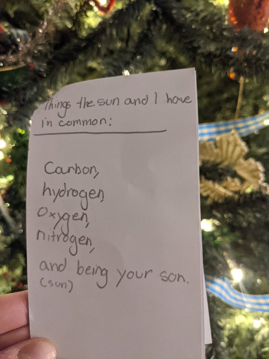 Got a note from my 13yo tonight, under the door, like they always did when there was something important to say.