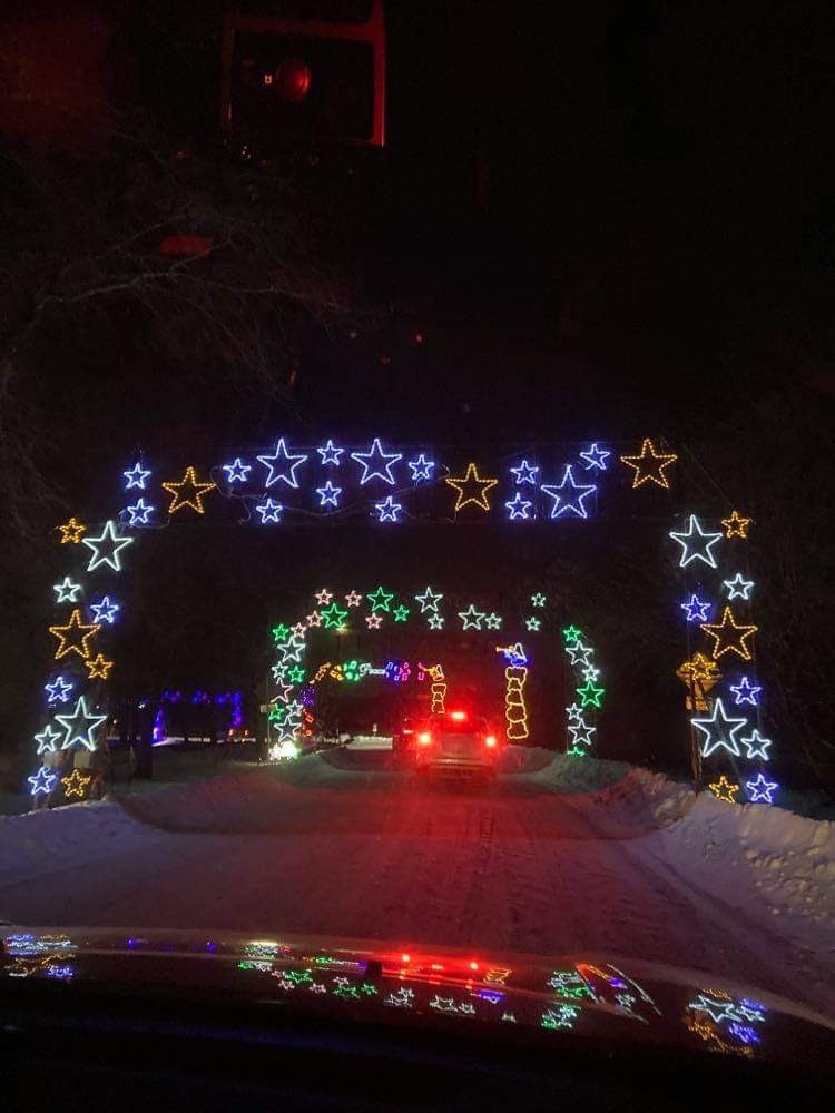 CTVTyler's tweet photo. Christmas spirit seems alive and well in Saskatoon. Beautiful lights display @enchforestyxe. #YXE https://t.co/eXGLgC3kqD