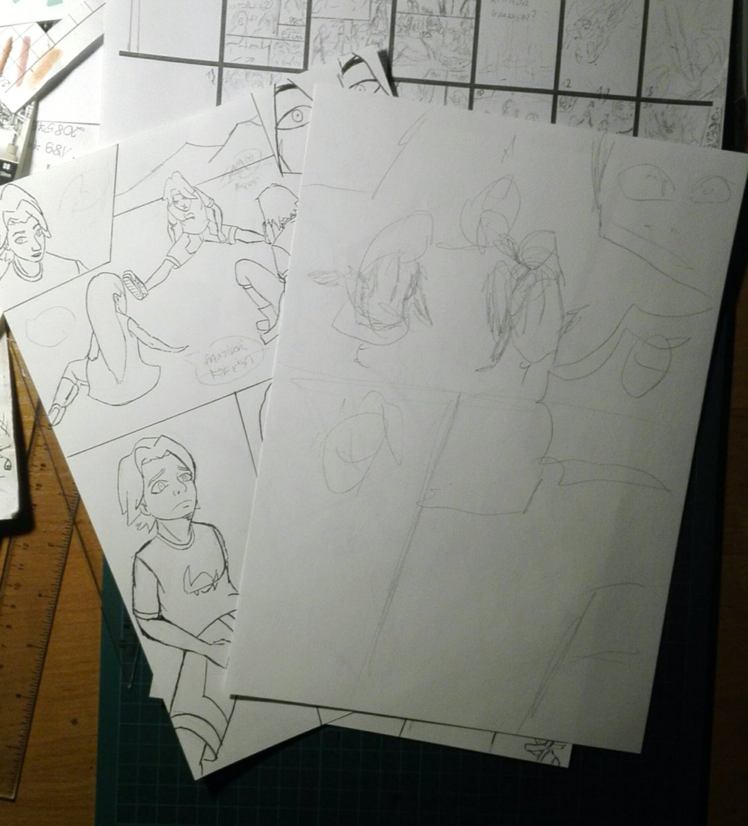 Volturius77's tweet photo. I've overdid so much, I've almost done two same pages!!! Almost Bakuman level, not that popular tho
Hope you like it, and remember everyone #wannabeacomicmaster ! 
#nightsketching #traditionalart  #oc #comicstyle #actionpanel #storyboard #comicpanel #traditionalart https://t.co/Llz8Sc8UHv