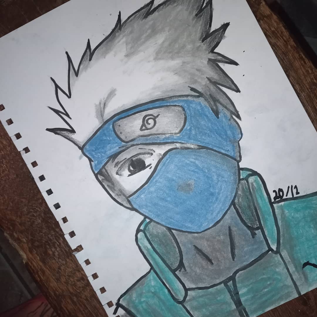 Desenhos °° on X: Nosso querido Kakashi, feito com tinta nanquim e  colorido com giz pastel seco Curta para ajudar no crescimento do perfil  Siga para mais desenhos #naruto #narutoclassico #kakashi #kakashihatake #