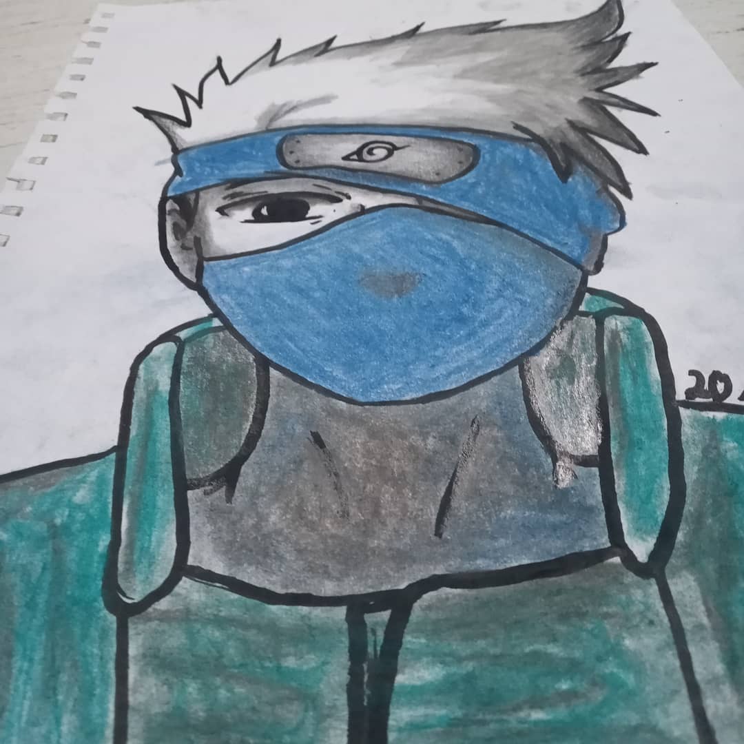 Desenhos °° on X: Nosso querido Kakashi, feito com tinta nanquim e  colorido com giz pastel seco Curta para ajudar no crescimento do perfil  Siga para mais desenhos #naruto #narutoclassico #kakashi #kakashihatake #