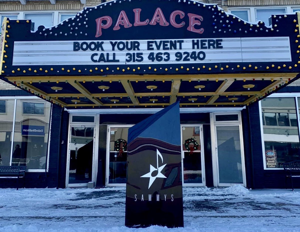 Is that a monolith under the marquee? <a href="/sammyawards/">Syracuse Area Music</a> #SAMMYS2021 #SyracuseMusic 
#monolith #Syracuse