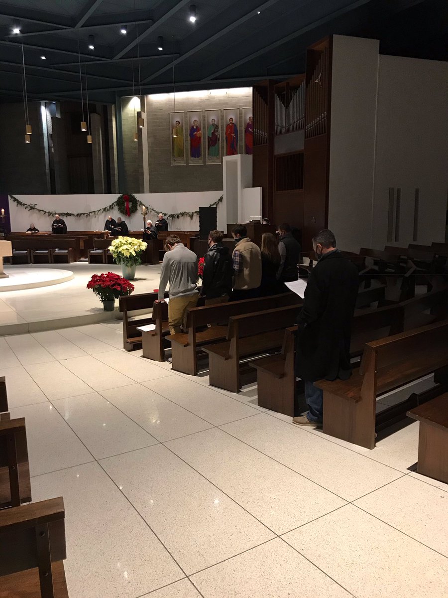Delbarton's tweet photo. Alumni Vespers took place in the Abbey Church this evening. Thank you to those who joined us. #delbartonalumni #stmarysabbey https://t.co/9DXcXW6i9C