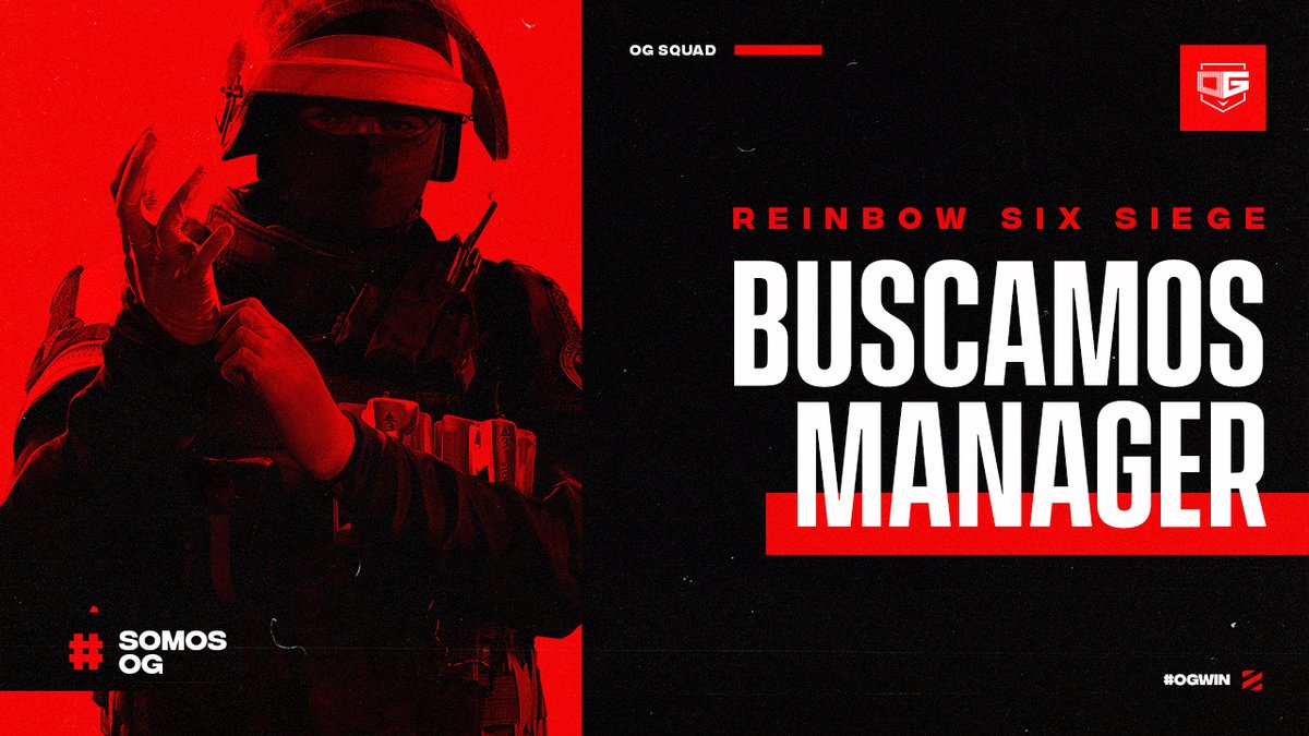 ¡El #RainbowSix vuelve a nuestro equipo!💥

Estamos dispuestos a ser los mejores otra vez, por eso, iniciamos la búsqueda de un Manager con amplia experiencia en la escena.

¡Postúlate! ▶ info@ogesports.cr

Te esperamos👊🏻

#OGEWIN🔥
