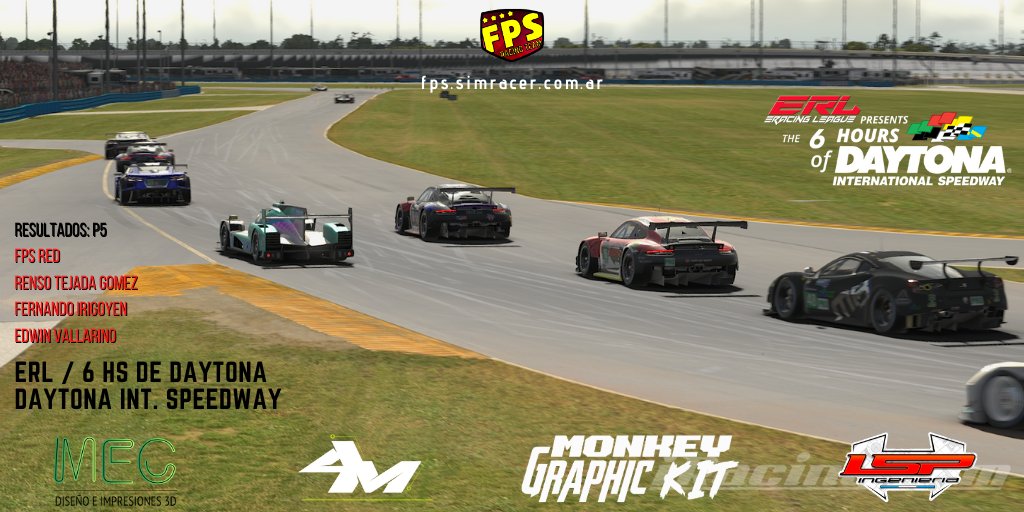 FPS_Racing_Team's tweet photo. ¡FINISH! @eRacingLeagueMx
¡Felicitaciones a nuestros pilotos!
FPS Yellow: P4 (@guilletocalli, @NandoRuiz13, @AndresGomez293 )
FPS Red: P5 (@RensoTG , Fernando Irigoyen, @RacerLatin)
Sponsors:
#Mec3D
#AM_ePhotography
#MonekyGraphicKit
#LSPIngenieria
#VamosFPS https://t.co/0dtVrHDGb8