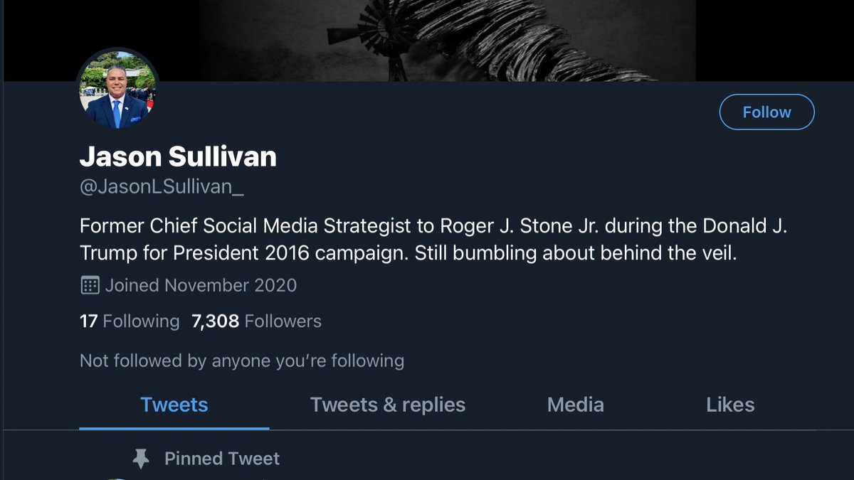 11/15 - The SAME DAY Jason Sullivan starts his personal account on Twitter.Oz, his remaining QAnon account, immediately promotes him and vice versa.