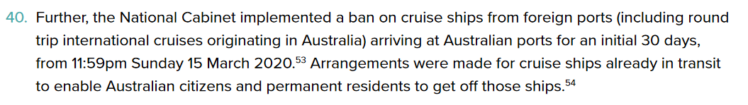 We are all aware that arrangements were indeed made to let travelers off the Ruby Princess. A pity there was no quarantine requirements though.  #auspol  #springst  #hotelquarantine