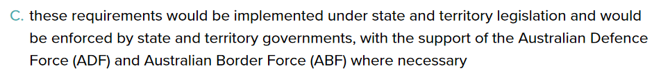 With the SUPPORT of the ADF. Not RUN by the ADF. It's clear to point out the difference between support and run.  #ADF  #auspol  #springst  #hotelquarantine