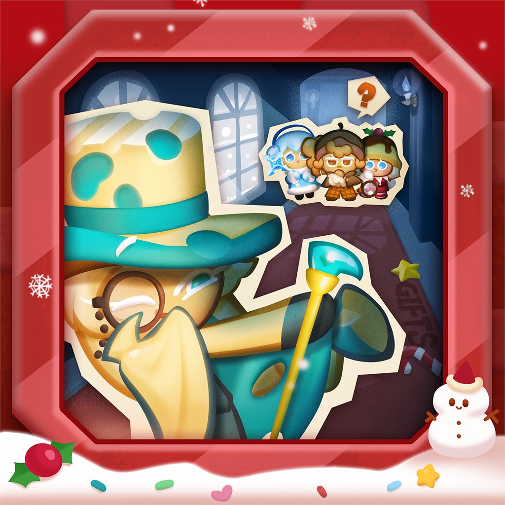 숲속에서 🏠거대한 저택을 발견하고
호두맛 쿠키가 외쳤습니다.🔍
"아하! 범인은 분명 괴도맛 쿠키야!"

하지만 괴도맛 쿠키는 도망치지 않고
묘한 미소만 짓고 있는데요,
그 이유는 무엇일까요?(내일 계속)