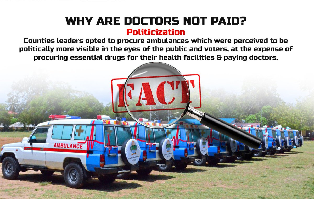 MentorMartin1's tweet photo. Politicizing health through branding ambulances and other hospital equipment has resulted to lower &amp; delayed pays to HCWs.
#FactsOnDoctorsPay 
#healthcareheroes https://t.co/UJZgbIhyUo
