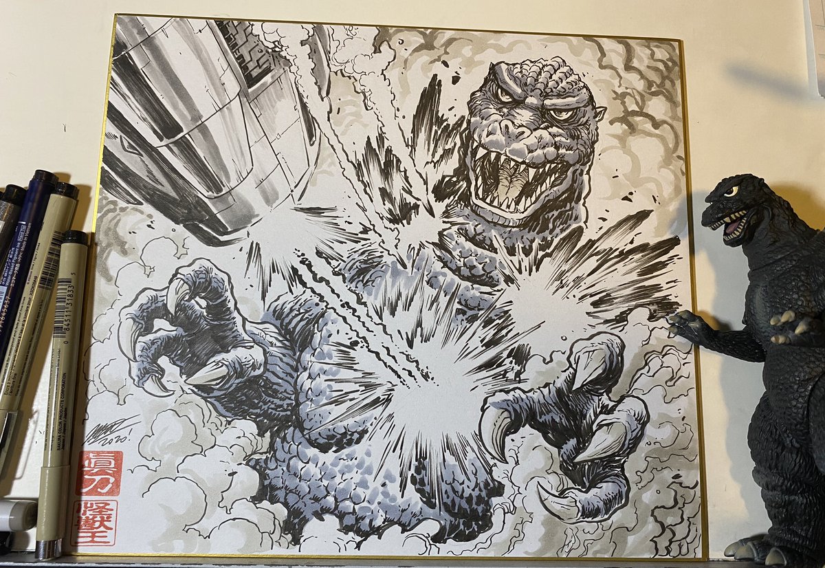 spankzilla85's tweet photo. Another #Godzilla commission for #TokyoComicCon2020! https://t.co/IlLJu1DsaO