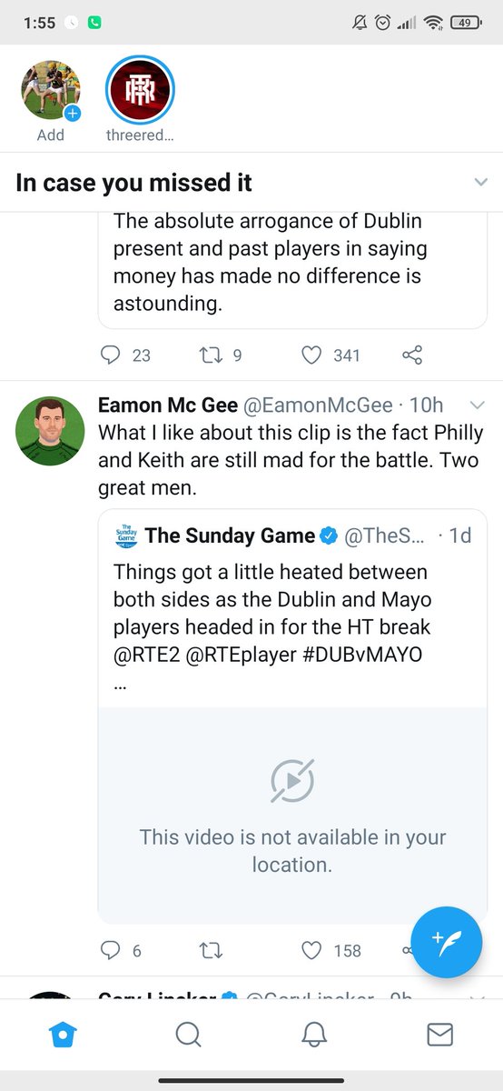 Aaronfox013's tweet photo. @EamonMcGee AHH don't worry about us @TheSundayGame  👍👍 https://t.co/MmZ3BqoJd6