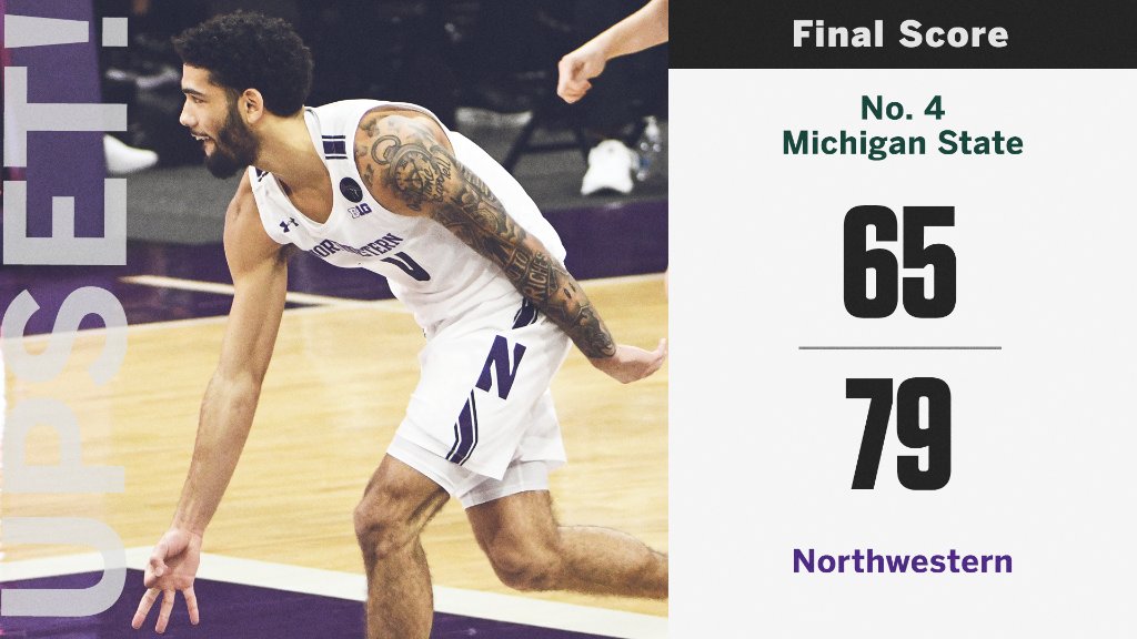 🚨 UPSET 🚨

Northwestern hands No. 4 Michigan State their first loss of the season.