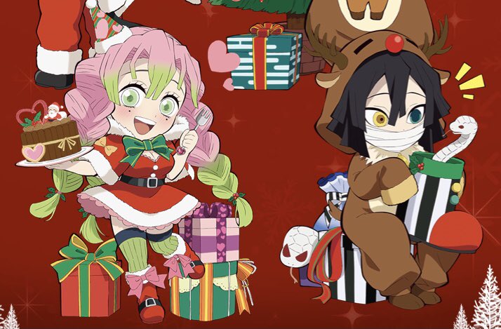 アニメ 鬼滅の刃 のサイトがクリスマス仕様に キャラの描き下ろしクリスマス衣装に加え表示される組み合わせが様々で楽しいな あにまんch